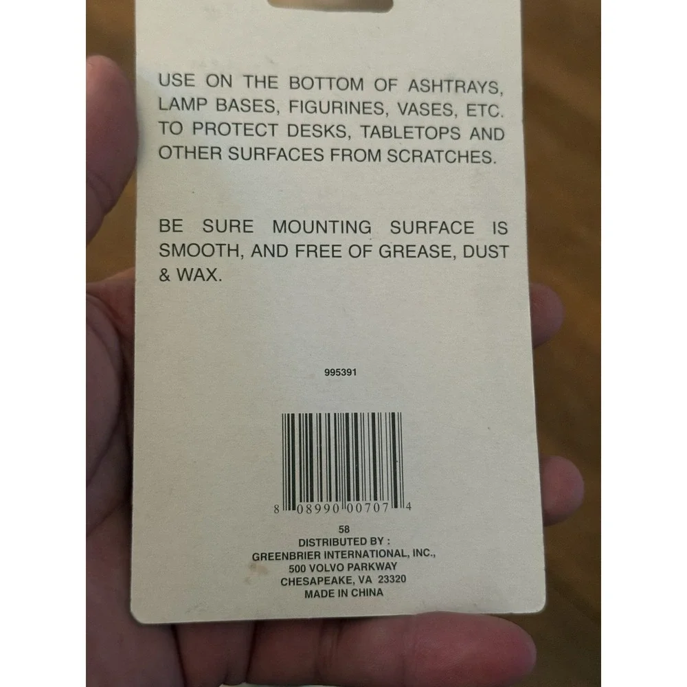 Vintage Self Sticking 56  Velour Protector Pads